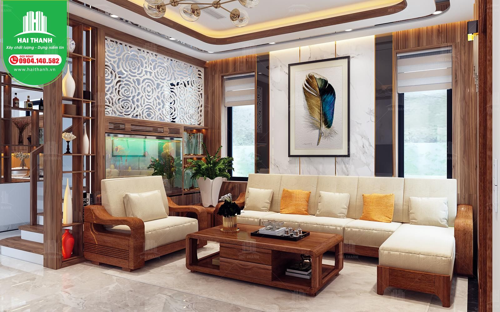 Thiết kế nội thất phong cách tân cổ điển cho căn Vinhomes hiện đại